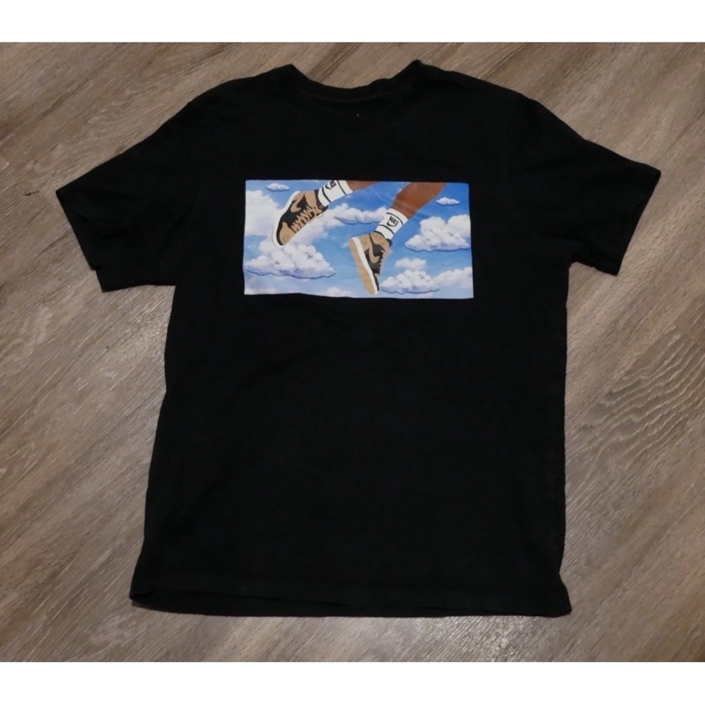 Nike Jordan Mens Rookie of the Year Air Jordan 1 Sky Graphic T-Shirt‎ Black Med